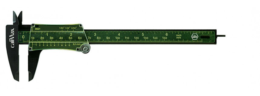 Posuvné meradlo caliMax, odčítanie 0,1 mm.